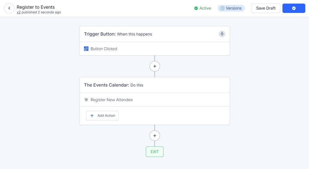 Use the Trigger Button feature