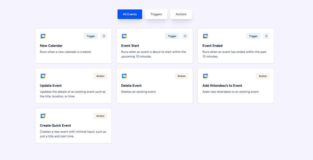 Google Calendar Automation
