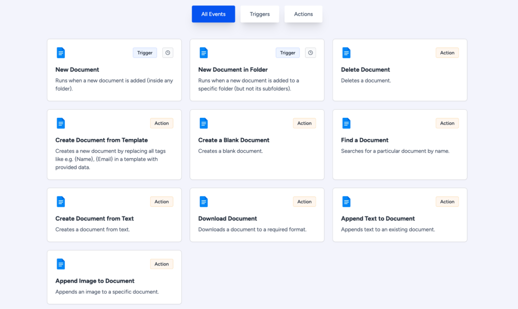 Google Docs Automation